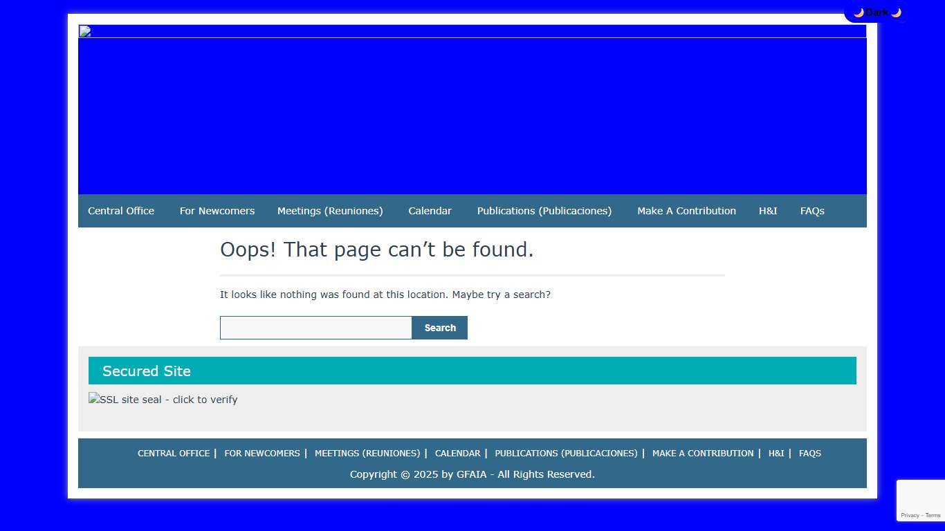 Page not found – GFAIA