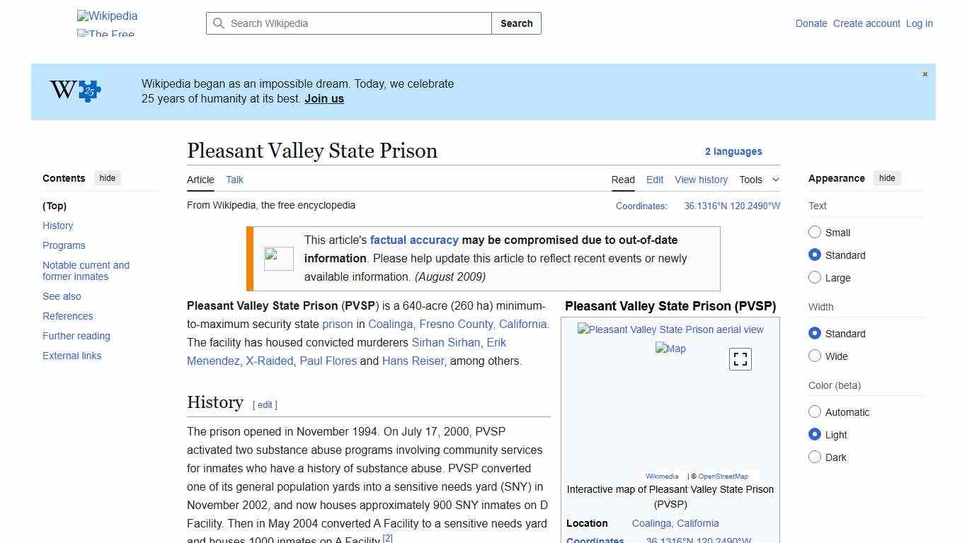 Pleasant Valley State Prison - Wikipedia